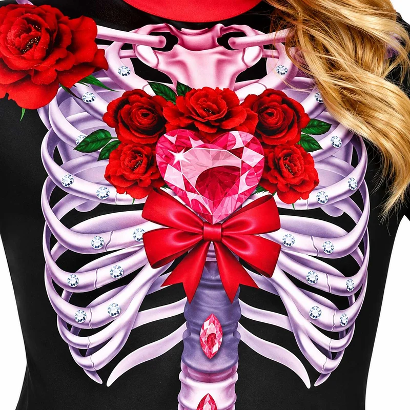 Halloween Kinderkostüm "Skelett Catrina" | Overall