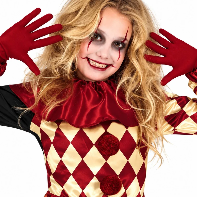 Halloween Kinderkostüm "Horror Clown Black Red" | 3-tlg.