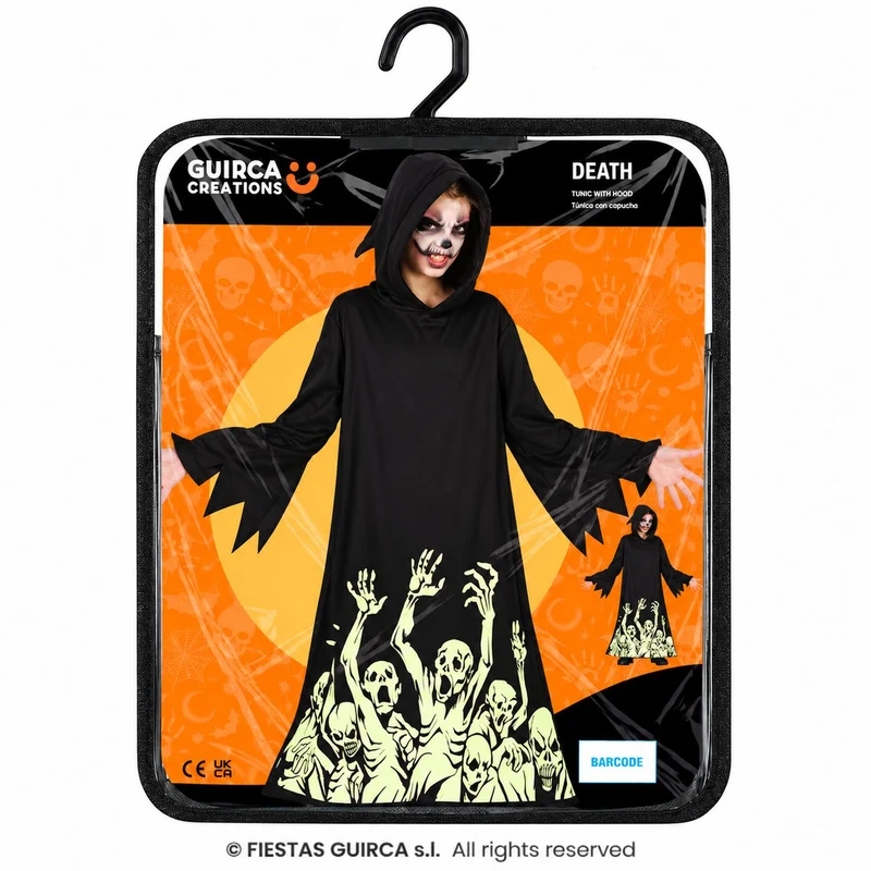 Halloween Kinderkostüm "Sensenmann" | Glow in the Dark