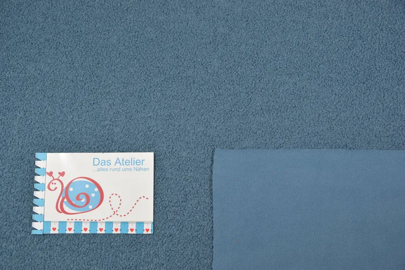 Fleece Teddyfleece, jeansblau