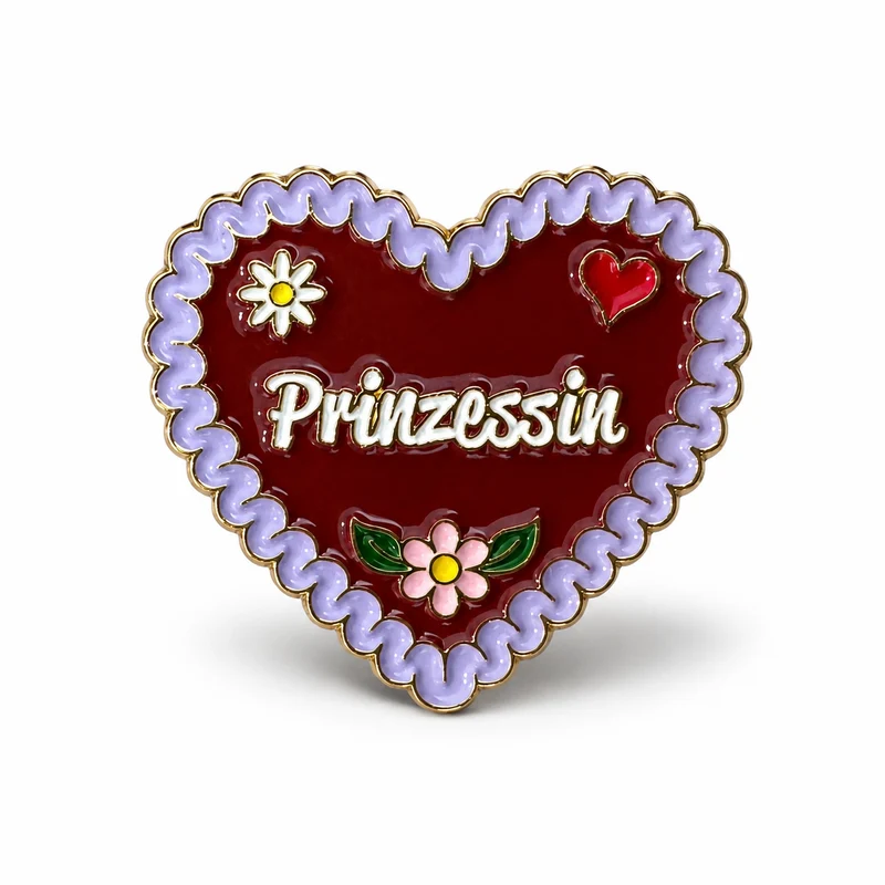 Anstecker Lebkuchenherz Prinzessin