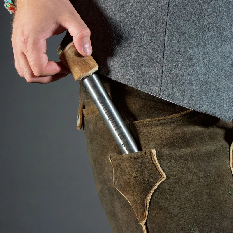 Lederhosen Flachmann Stamperl To Go