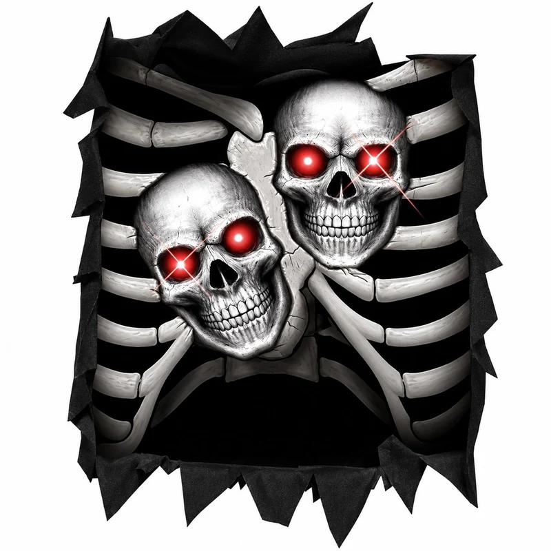 Halloween Kinderkostüm "Skelett mit Kapuze" | Schwarz