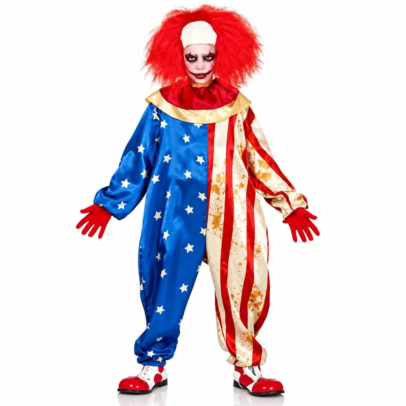 Halloween Kinderkostüm "Horror Clown USA" | Overall