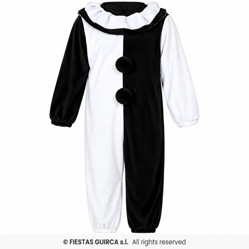 Halloween Babykostüm "Terror Clown" für Kinder | Schwarz Weiß