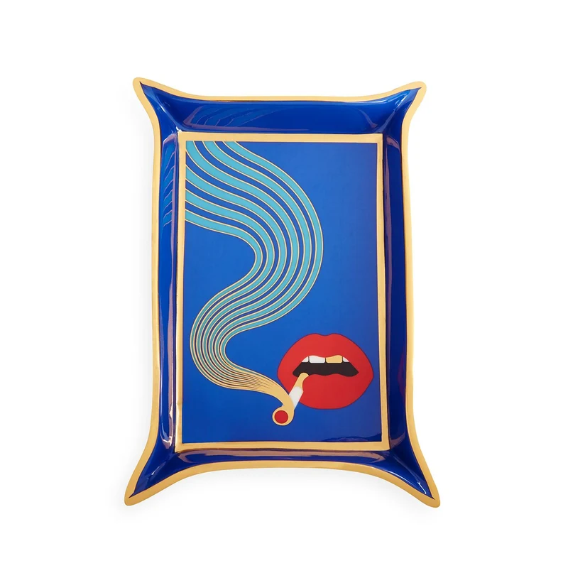 Aufbewahrungsschale FULL DOSE blau/gold
