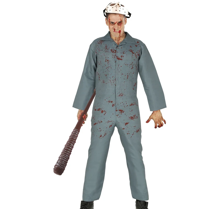 Halloween Herren Kostüm "Psycho" | Blutiger Overall