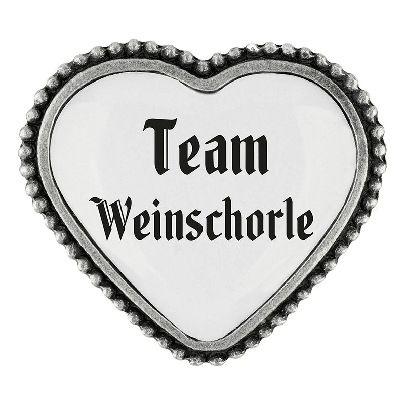 Team Weinschorle Pin | Herz