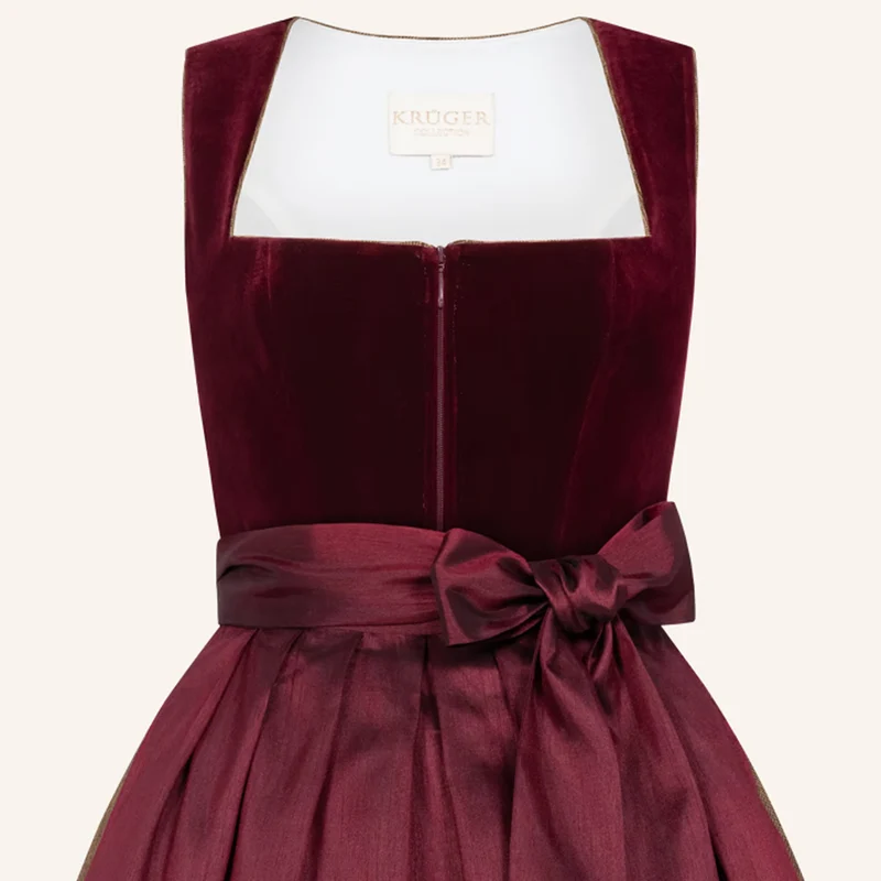 Krüger Dirndl Velvet Glen Samt 70cm Victoria Swarovski Kollektion 2026