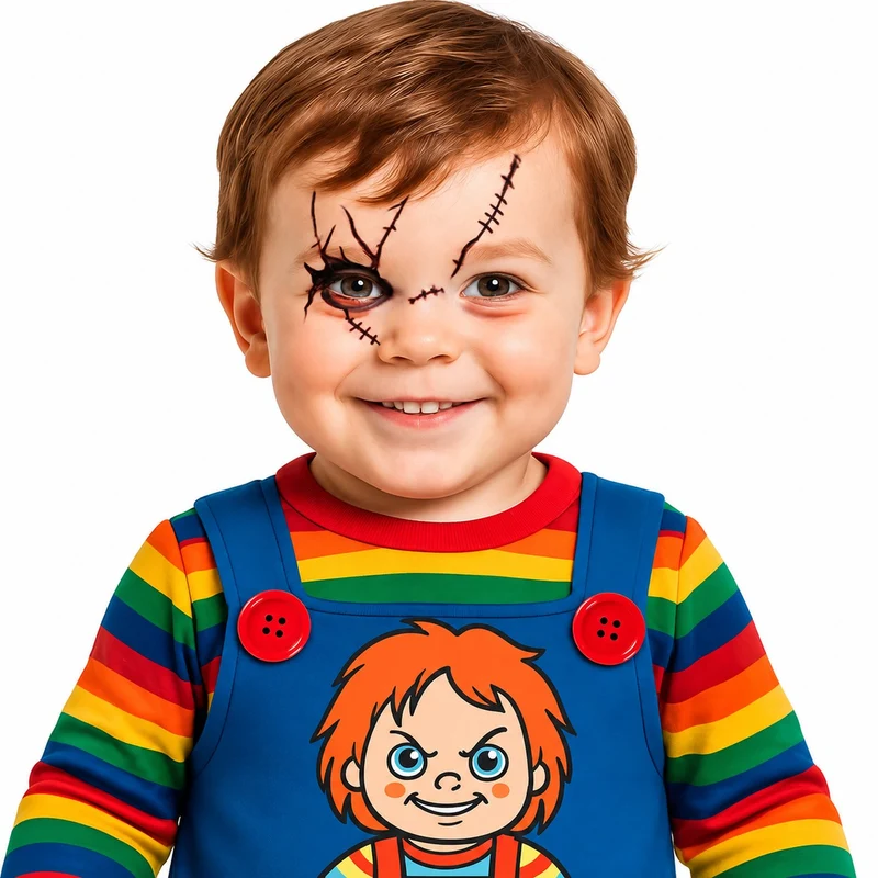 Halloween Babykostüm "Böse Puppe" für Kinder | Einteiler