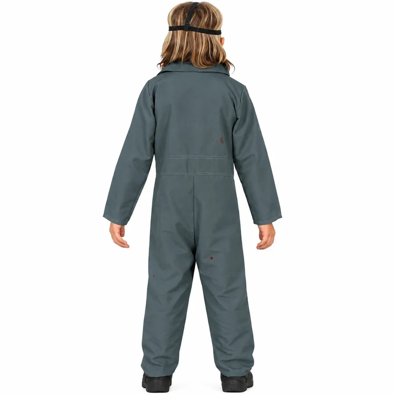 Halloween Kinderkostüm ""Psychopath" Grau | 2-tlg.