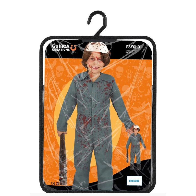 Halloween Kinderkostüm ""Psychopath" Grau | 2-tlg.