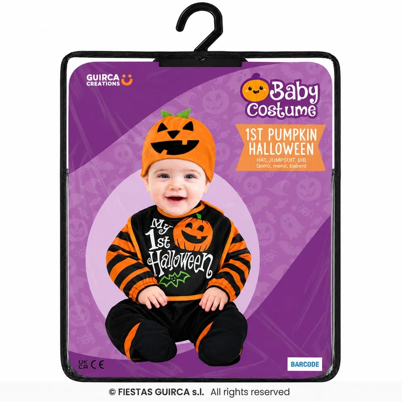 Halloween Babykostüm "My 1st Halloween - Kürbis"