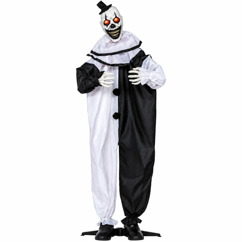 Halloween Figur "Terror Clown" Animiert | 205 cm - Bewegung, Sound & Licht