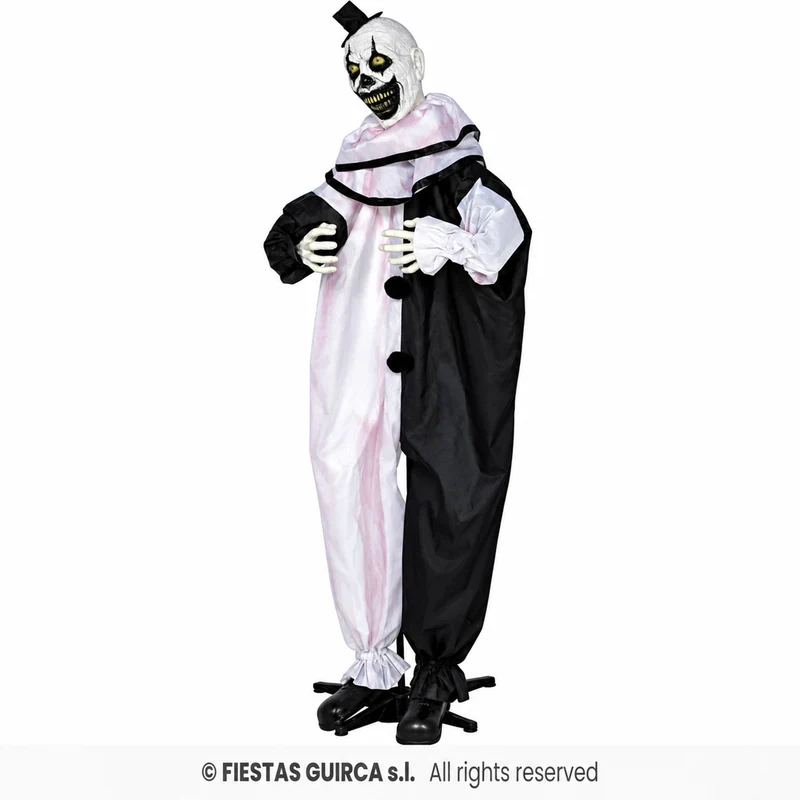 Halloween Figur "Terror Clown" Animiert | 205 cm - Bewegung, Sound & Licht