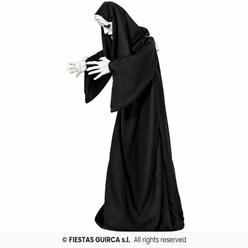 Halloween Figur "Horror Nonne" Animiert | 150 cm - Bewegung, Sound & Licht