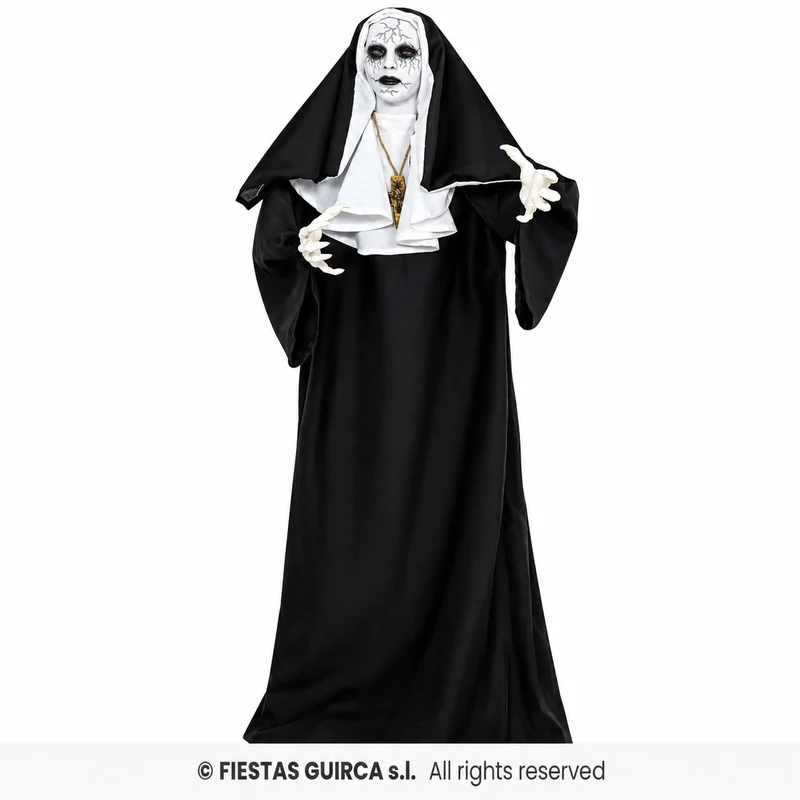 Halloween Figur "Horror Nonne" Animiert | 150 cm - Bewegung, Sound & Licht