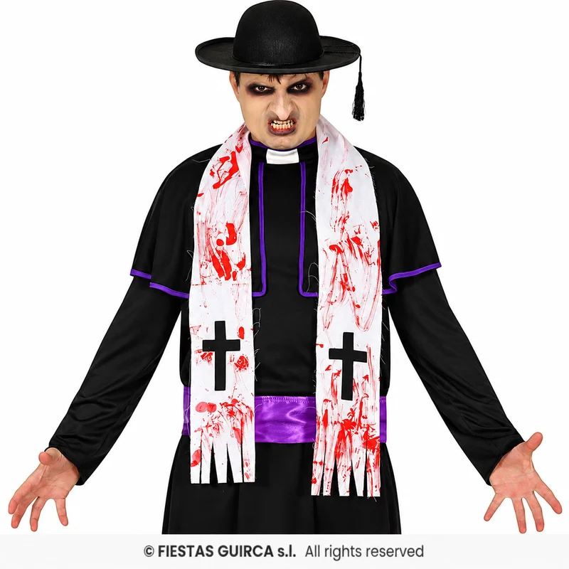 Halloween Herren Kostüm "Zombie Priester" | 3-tlg.