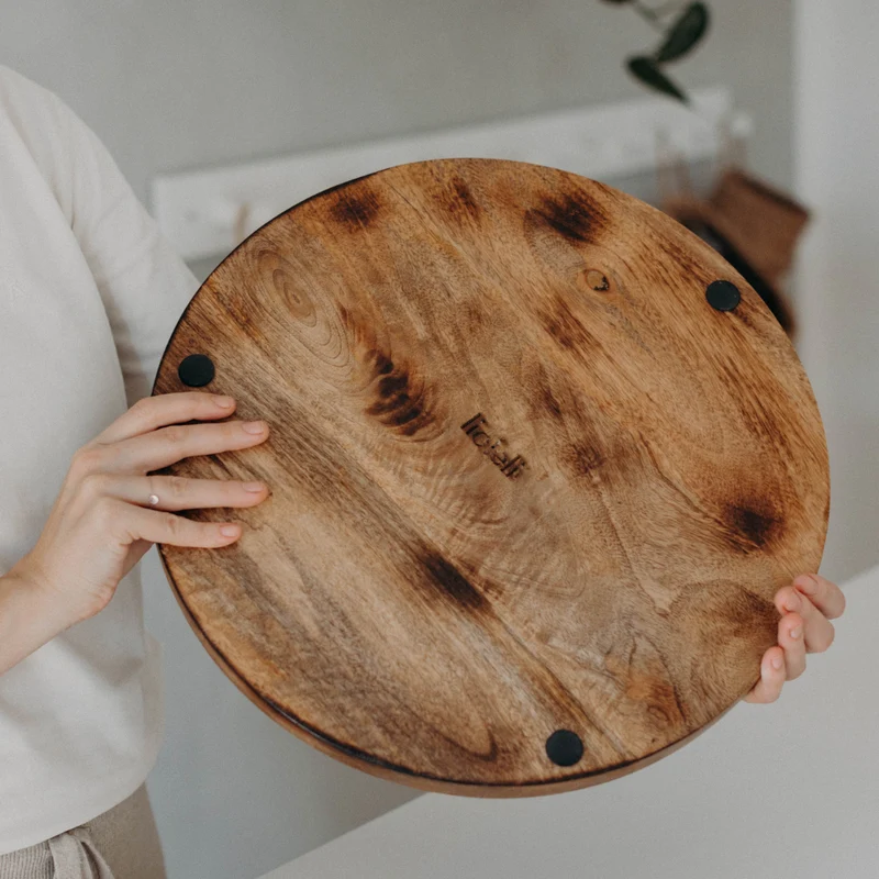 Tablett | Mangoholz | rund