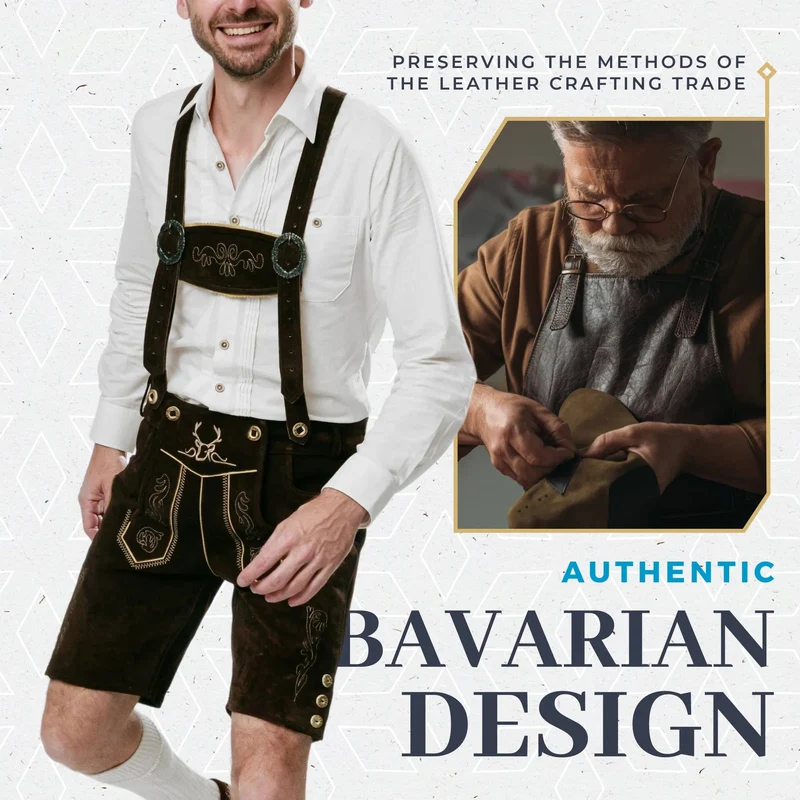 Lederhosen Men Short Chocolate