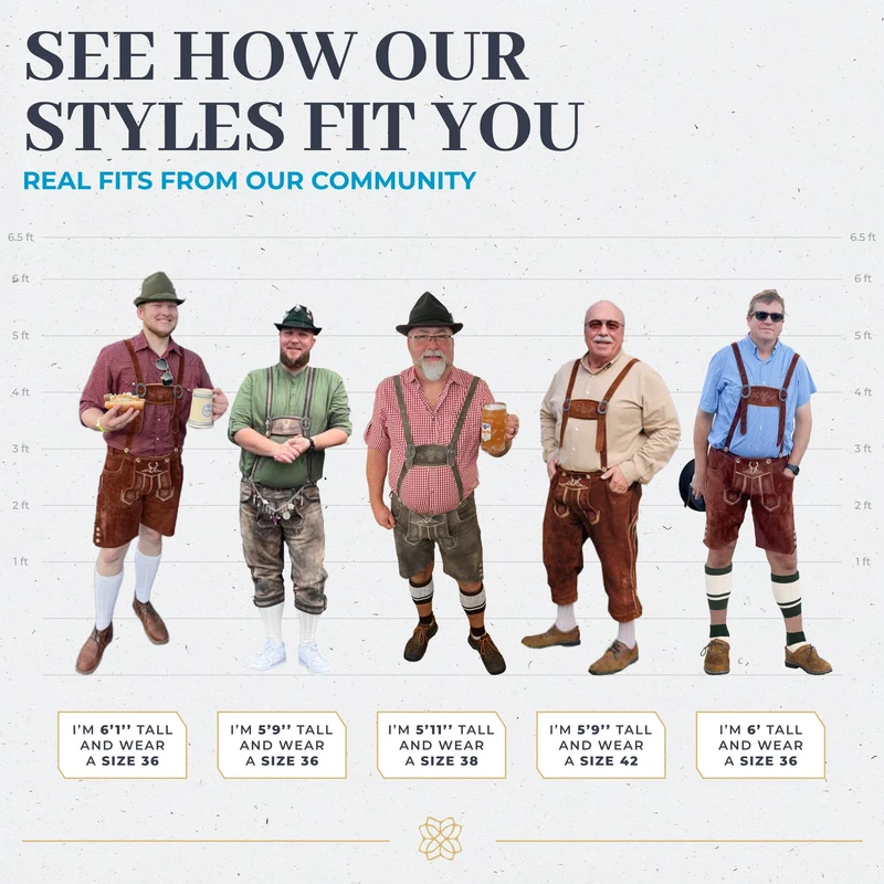 Lederhosen Men Kneebound Dark Brown