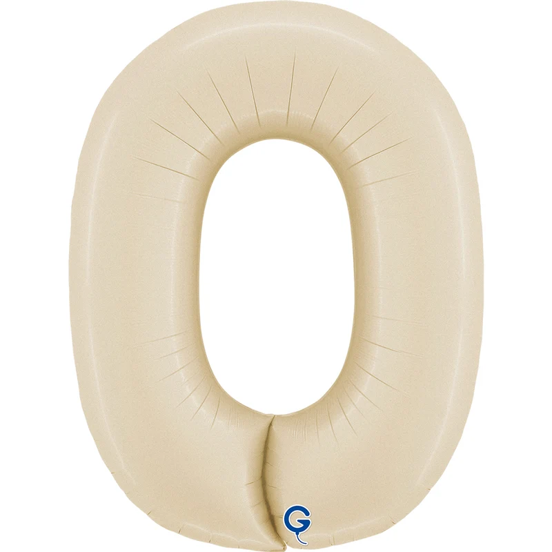 Riesenzahl Folienballon 40"/102cm | Satin Cream