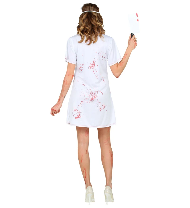 Zombie Krankenschwester Kostüm für Damen | Kleid und Haube