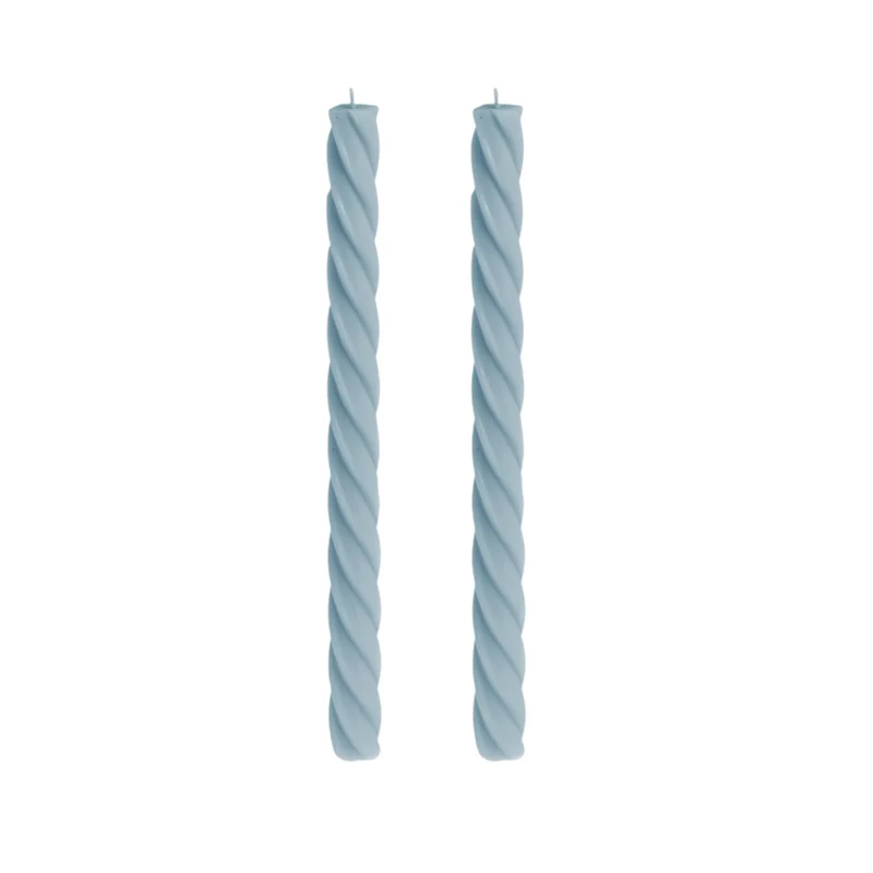 Stabkerze gedreht 26cm (2 Stück)