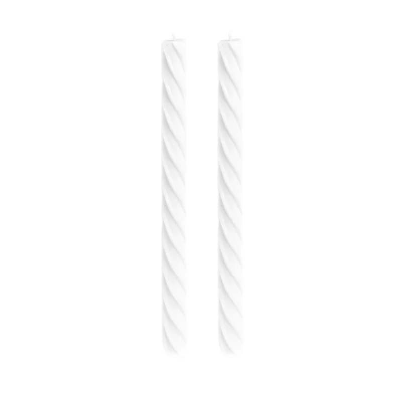 Stabkerze gedreht 26cm (2 Stück)