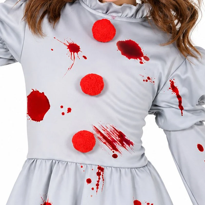 Halloween Kinderkostüm "Horror Clown Grey" | 2-tlg.