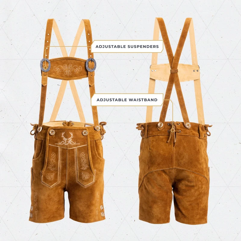 Kids Lederhosen Light Brown