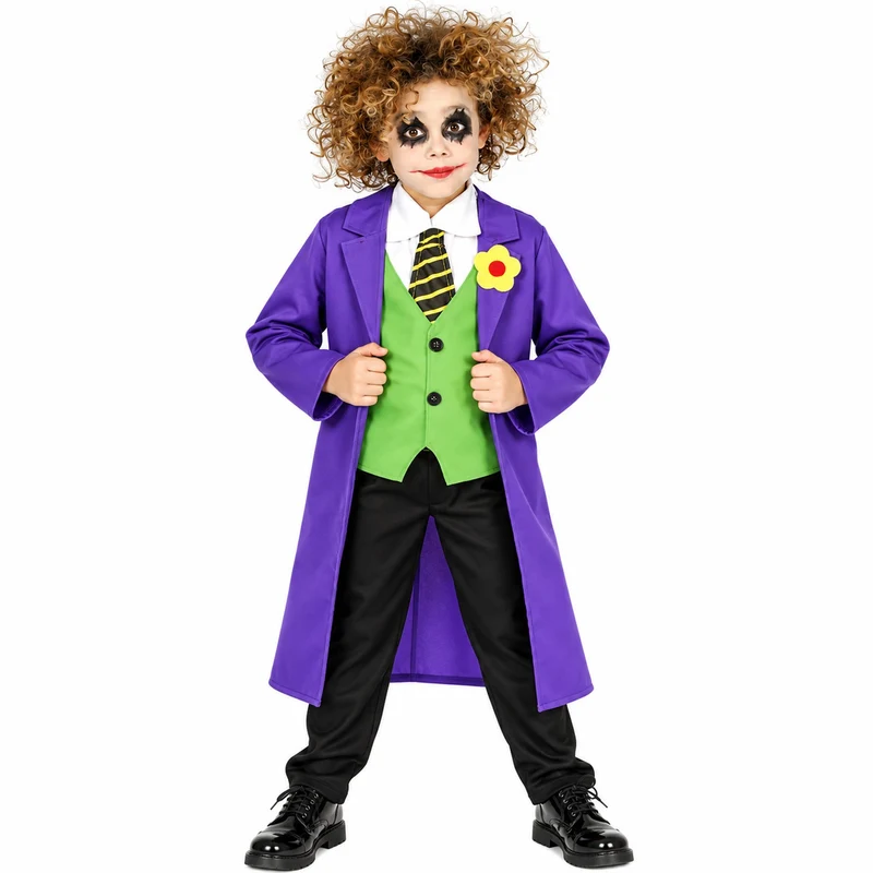 Halloween Kinderkostüm "Verrückter Clown" | 4-tlg.