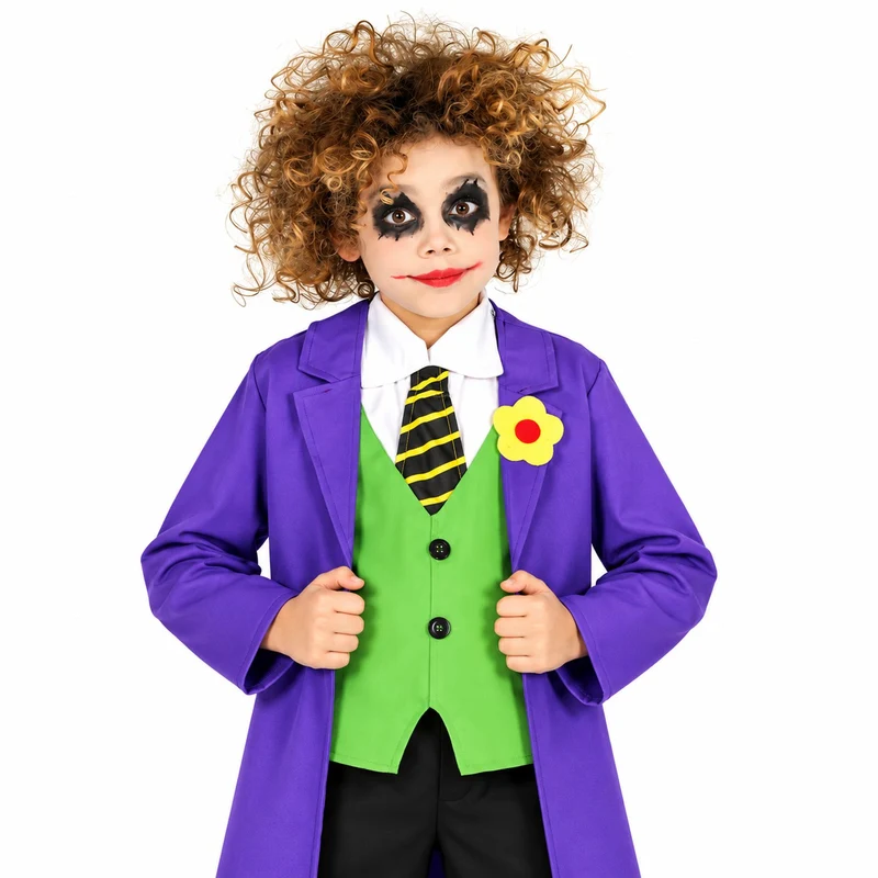 Halloween Kinderkostüm "Verrückter Clown" | 4-tlg.