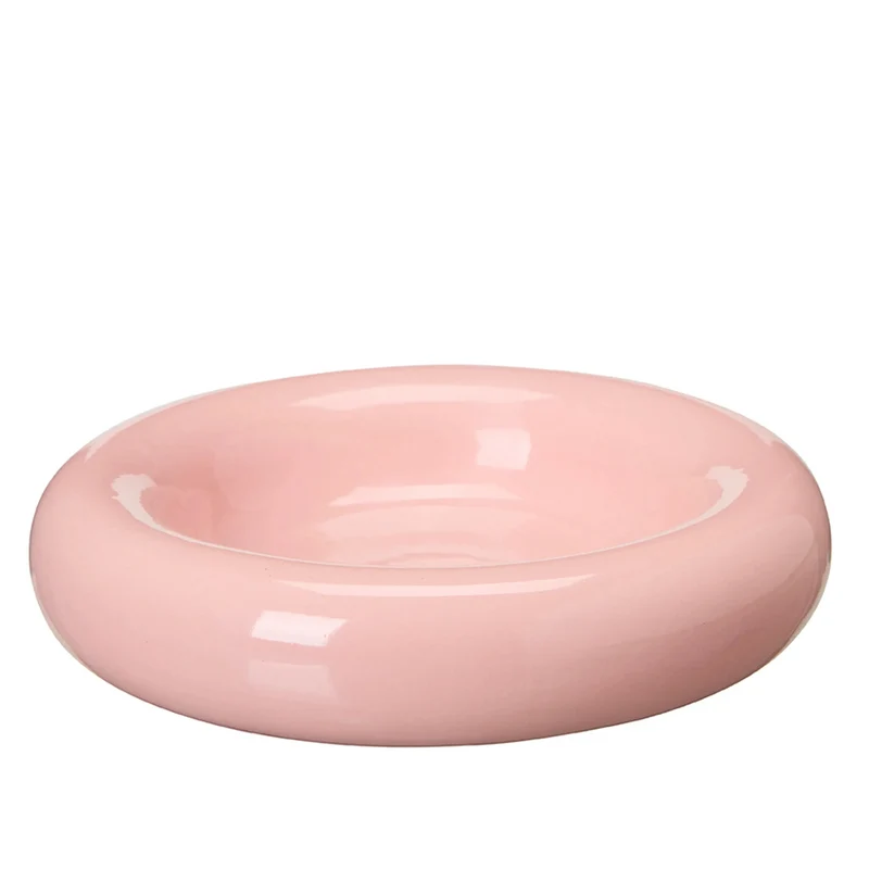 Wikholmform Briella Dekoschale Keramik – Weiß & Rosa