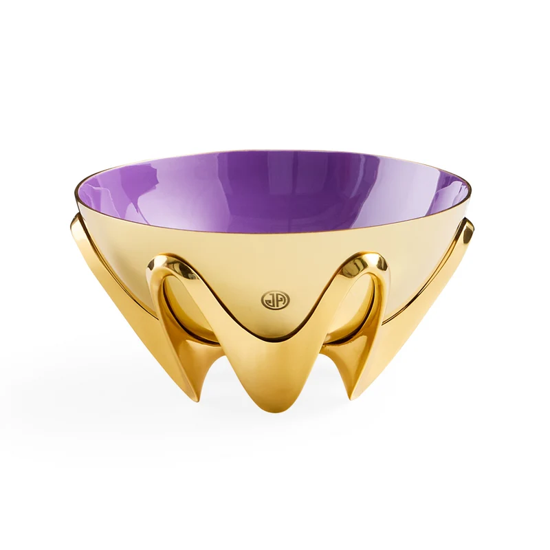 Messing Bowl OSCAR AMETHYST gold/lila