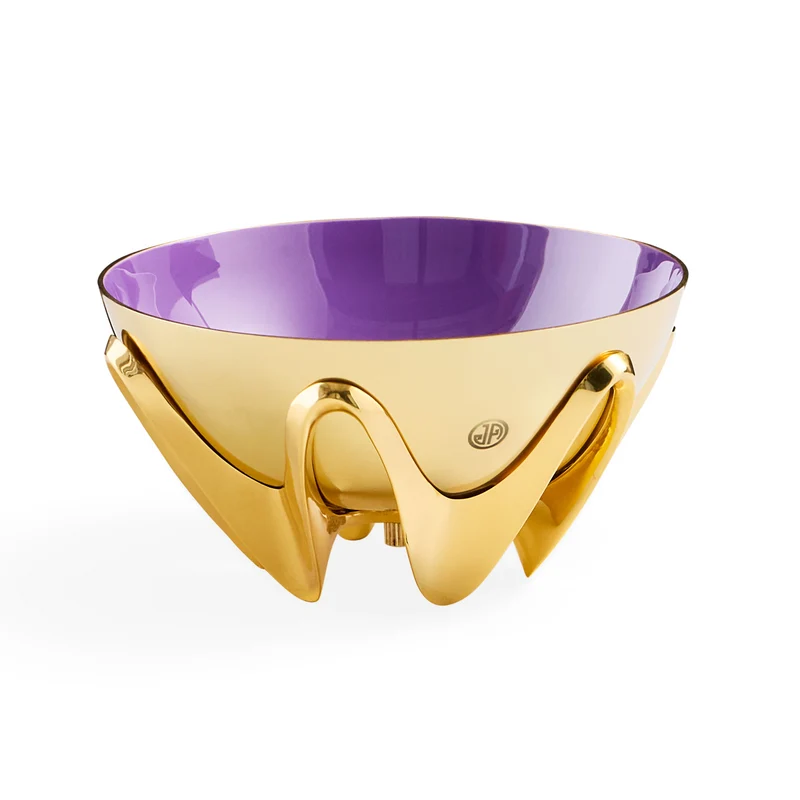 Messing Bowl OSCAR AMETHYST gold/lila