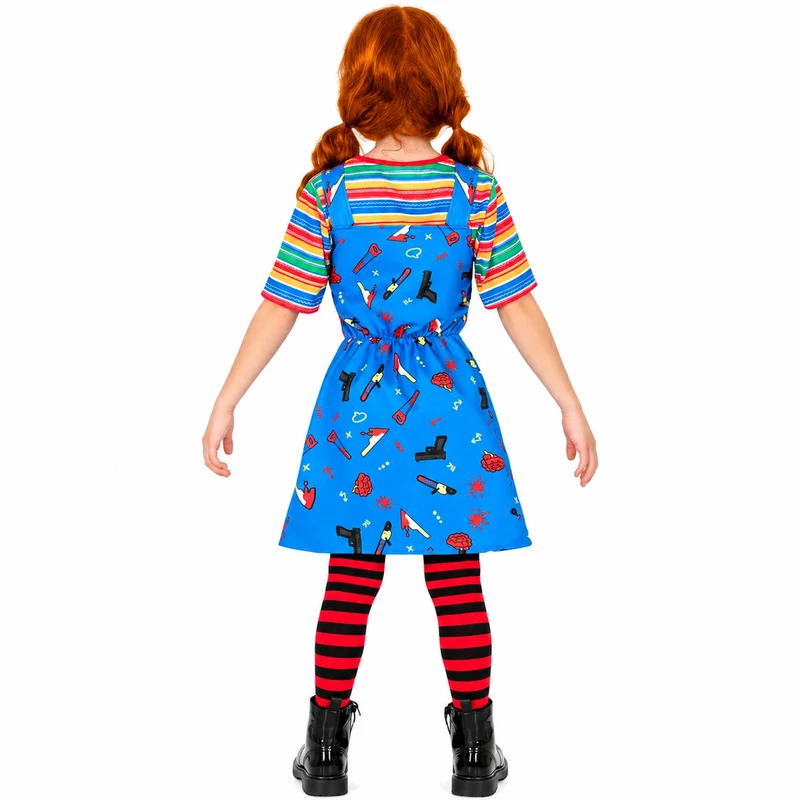 Halloween Kinderkostüm ""Killer Puppe" | Kleid und Shirt