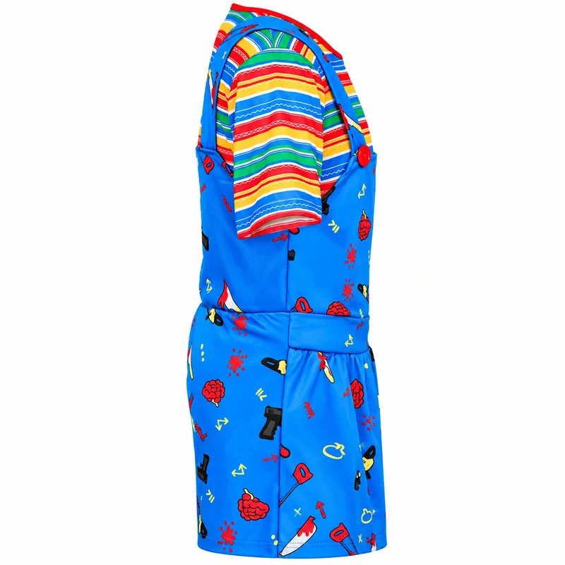 Halloween Kinderkostüm ""Killer Puppe" | Kleid und Shirt