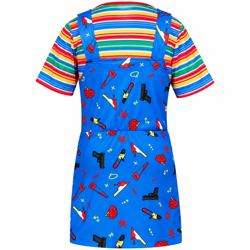 Halloween Kinderkostüm ""Killer Puppe" | Kleid und Shirt
