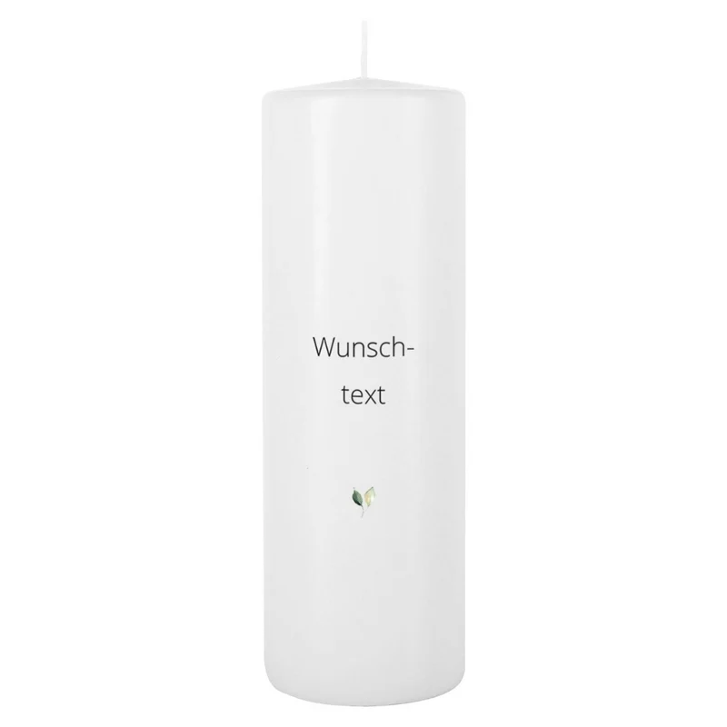 Personalisierte Hochzeitskerze Blütenzauber