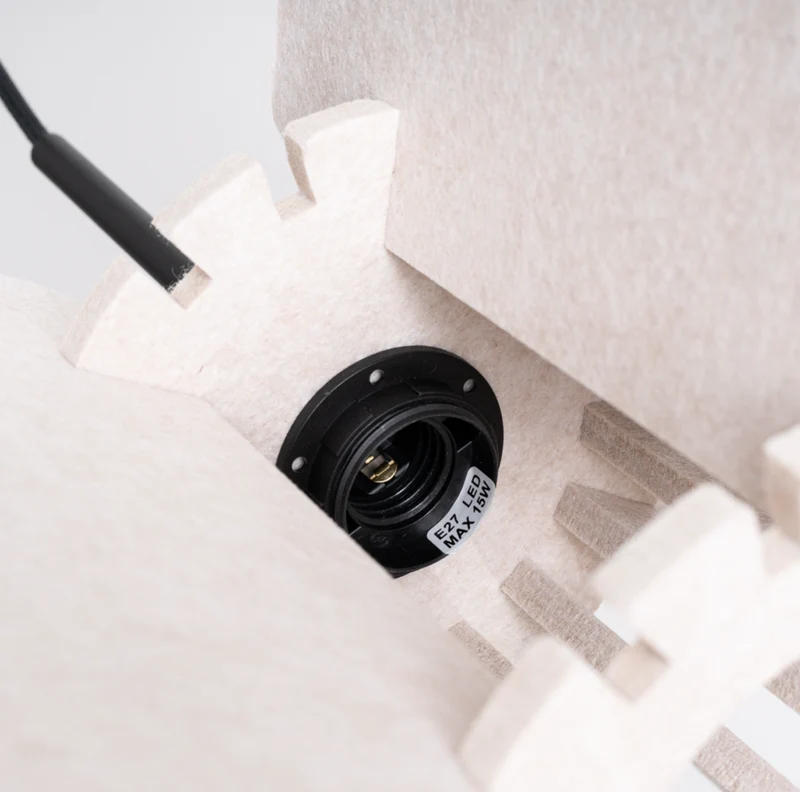 Pendelleuchte beige MULA 45