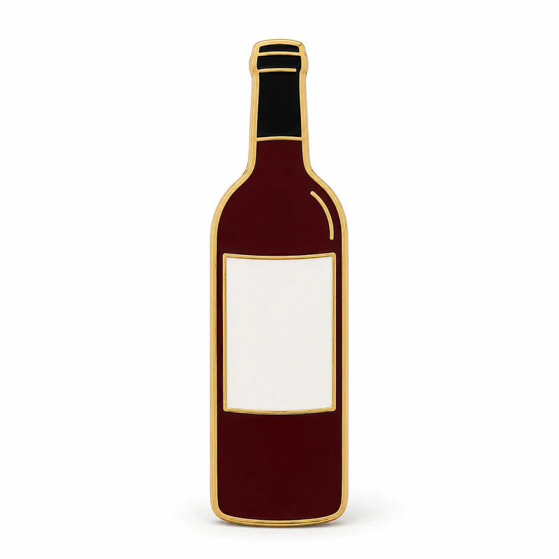 Anstecker Rotwein Flasche
