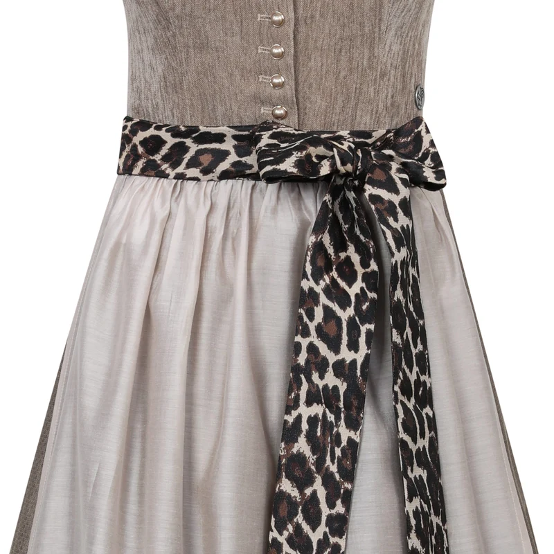 MarJo Dirndl Oberhofen Sand Leo Flügelarm Abnehmbar 70cm