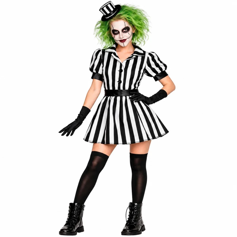 Halloween Damen Kostüm "Crazy Ghost" | Kleid