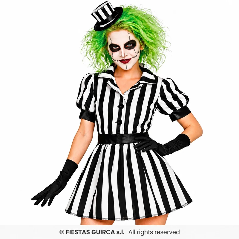 Halloween Damen Kostüm "Crazy Ghost" | Kleid