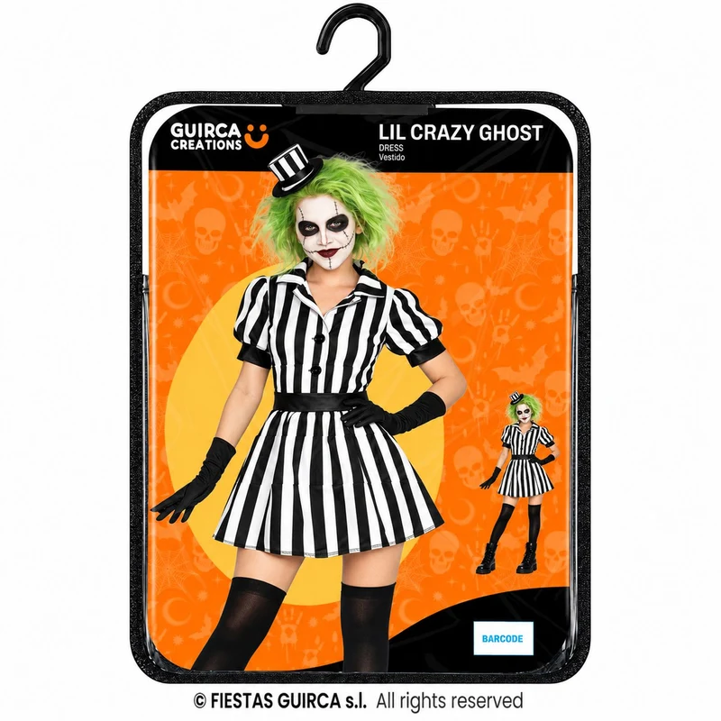 Halloween Damen Kostüm "Crazy Ghost" | Kleid