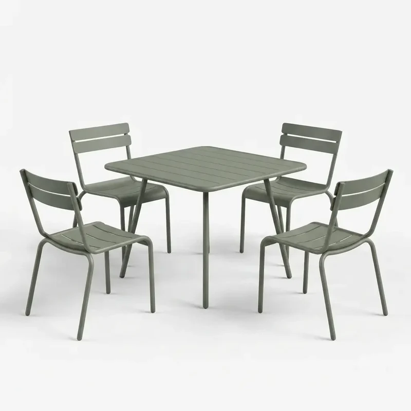 Fermob Luxembourg Gartenmöbelset (Tisch + 4 Stühle)