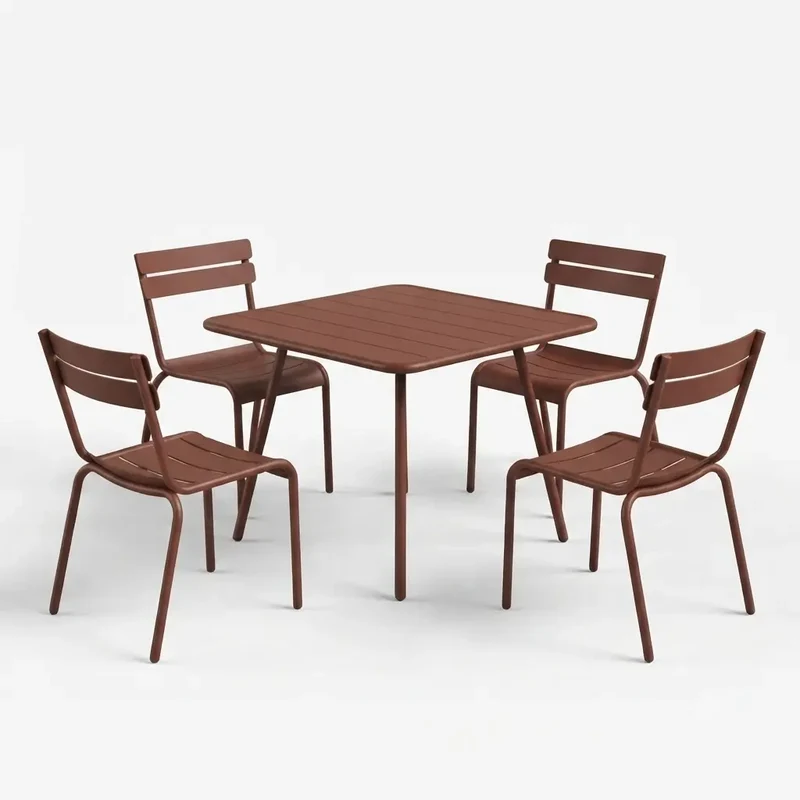 Fermob Luxembourg Gartenmöbelset (Tisch + 4 Stühle)