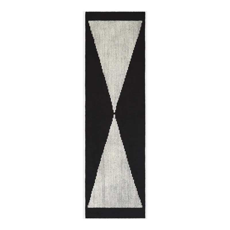 Wedge Rug - Schwarz & Weiß Design Teppich