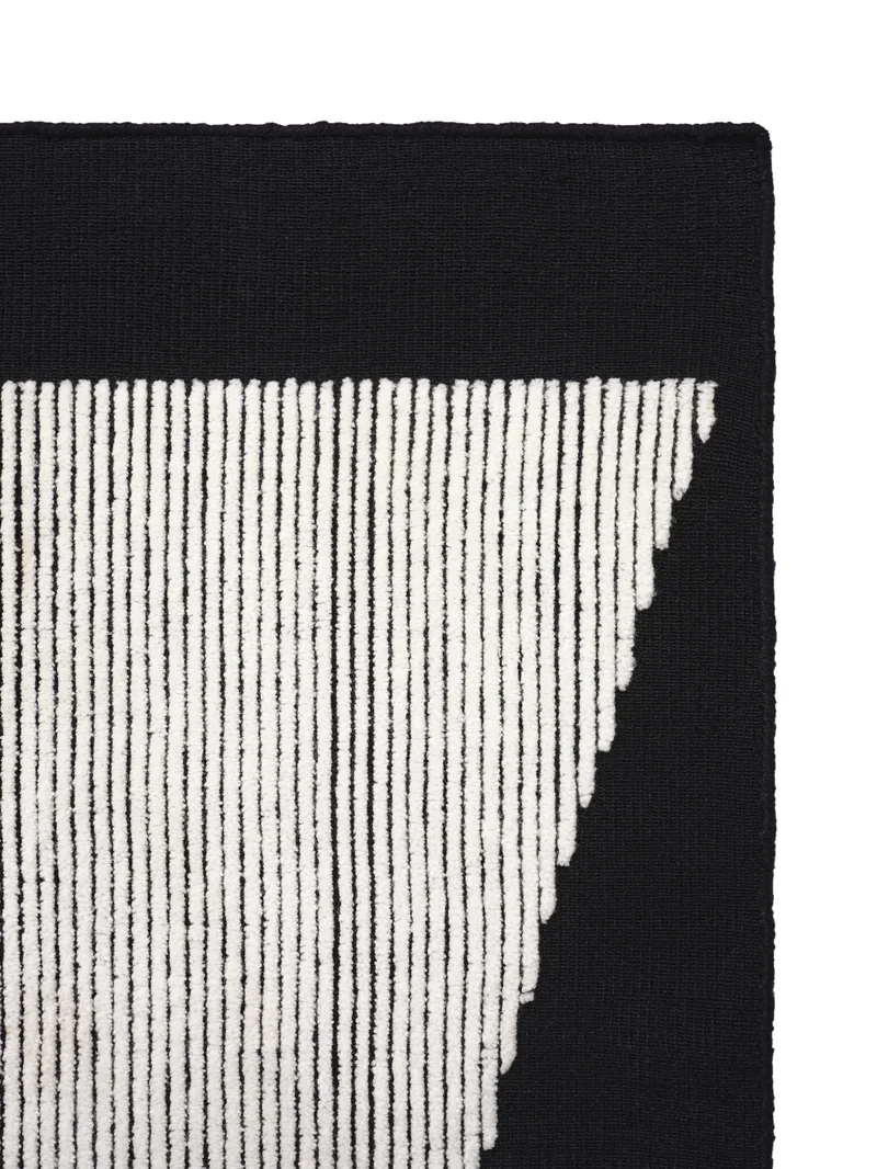 Wedge Rug - Schwarz & Weiß Design Teppich